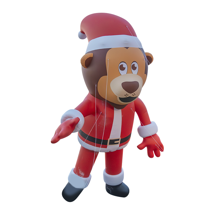 zeppelin inflable oso navideño