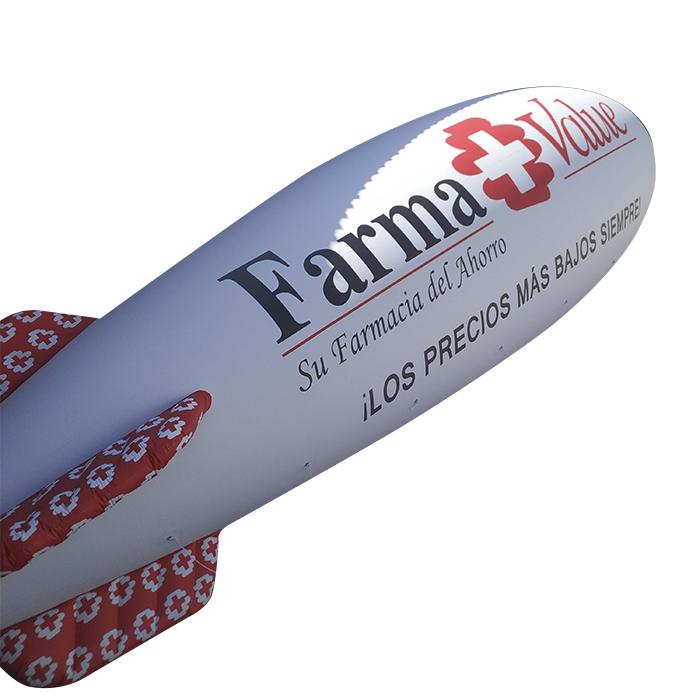 zeppelin inflable farmacia